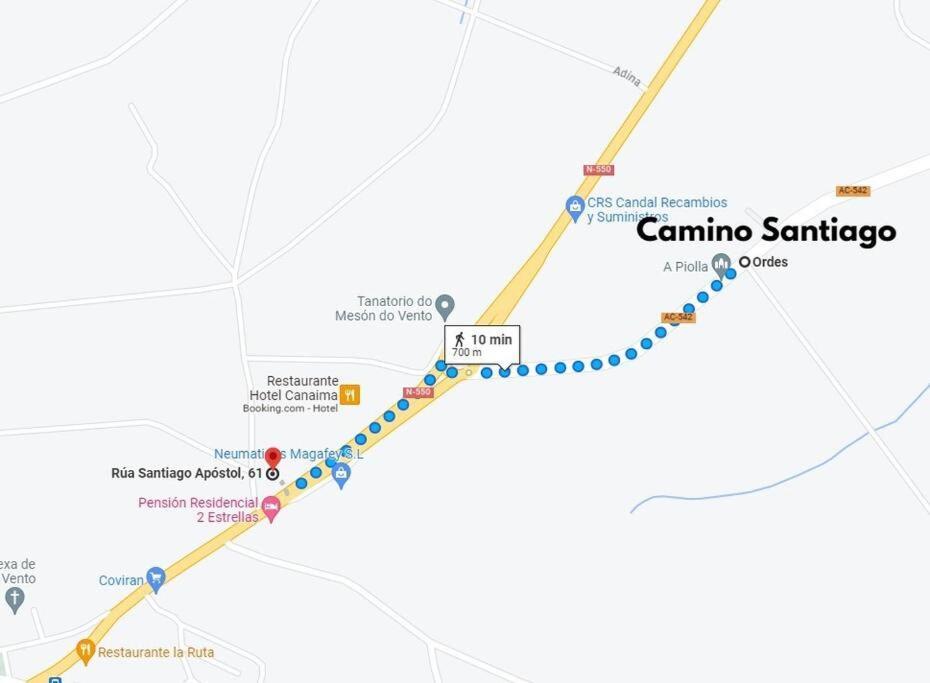 Apartamentos Camino Ingles Ordes Dış mekan fotoğraf